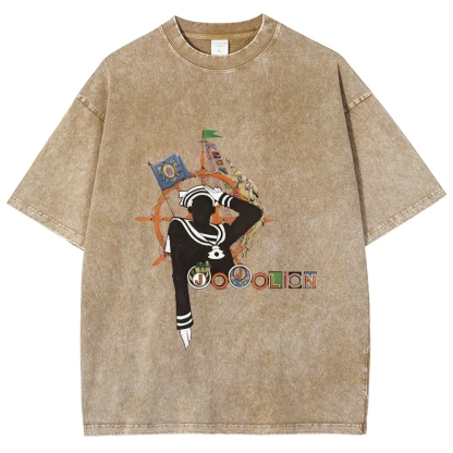 Josuke Higashikata JoJo's Bizarre Adventure  Printed Unisex Washed T-Shirt