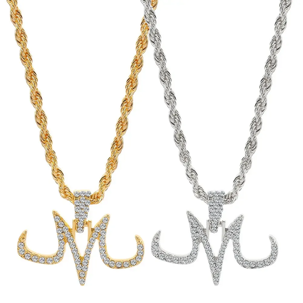 Dragon Ball Majin Buu M with Zircon Necklace