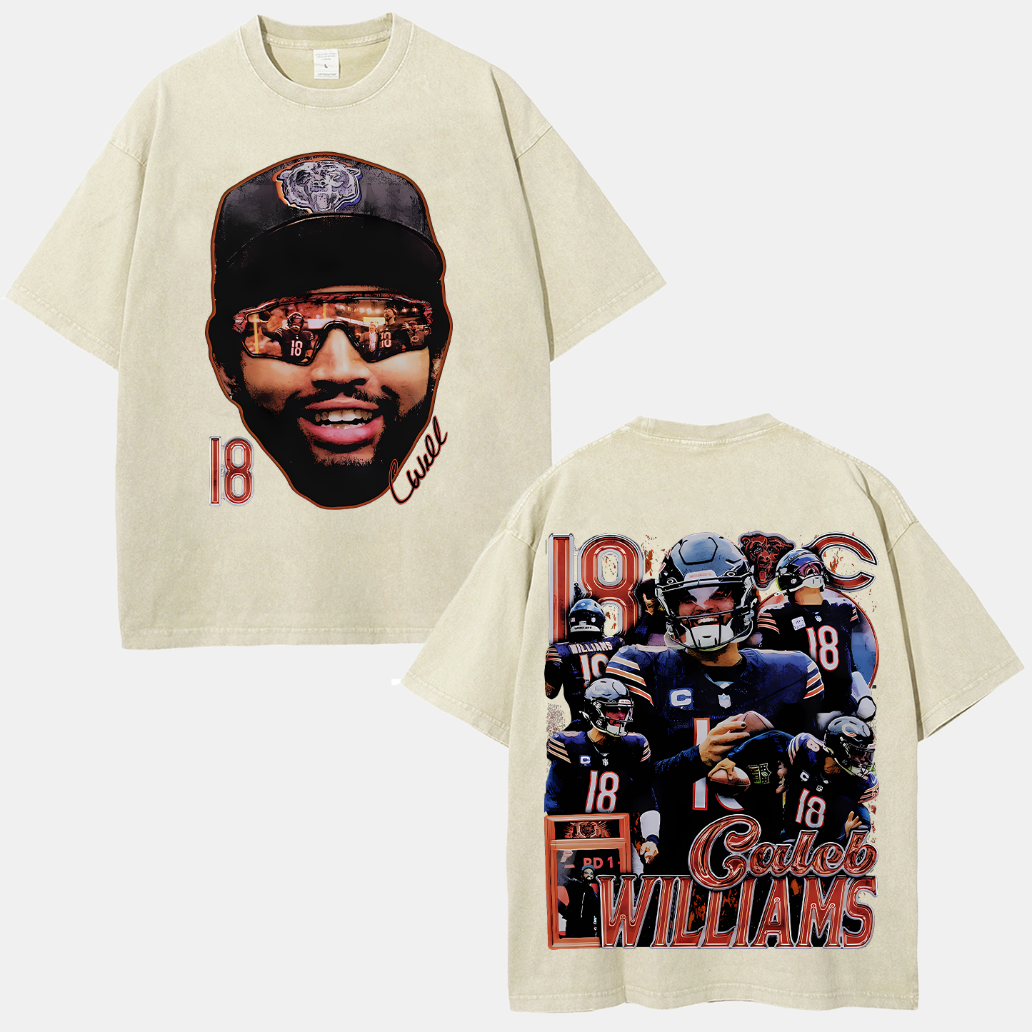 Unisex-Adult Ultra Cotton Washed T-Shirt Graphic  CALEB WILLIAMS TEE