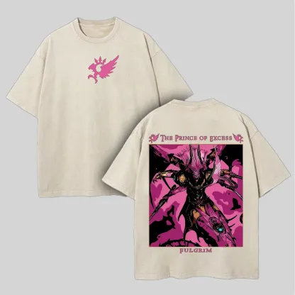 Warhammer 40,000 Slaanesh & Fulgrim Printed Unisex Washed T-Shirt