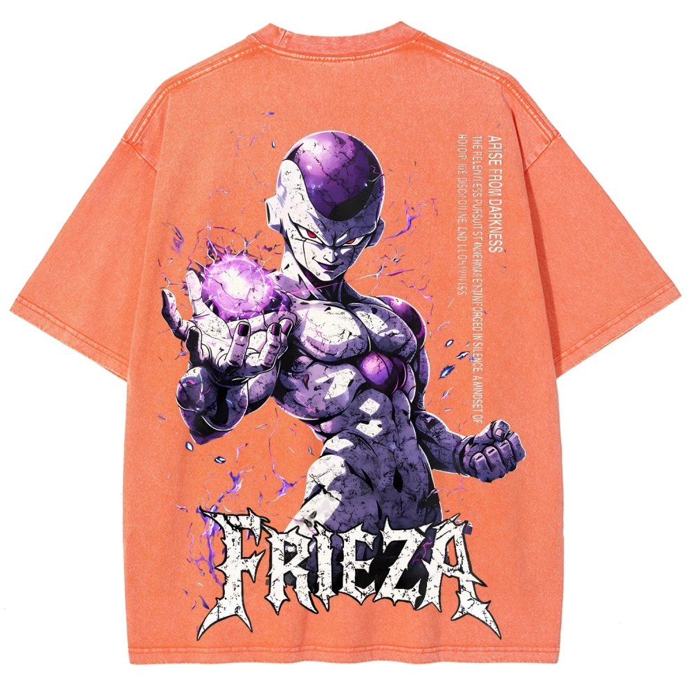 Frieza Dragon Ball Printed Unisex Washed T-Shirt