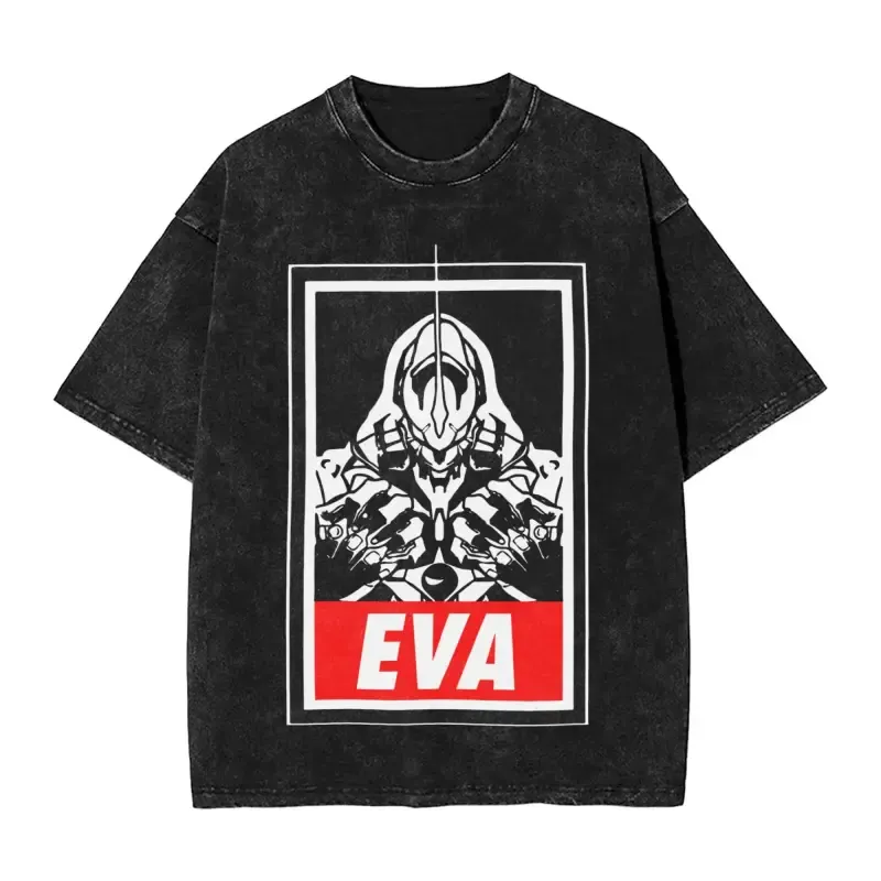 Neon Genesis Evangelion Vintage Unisex Washed T-Shirt