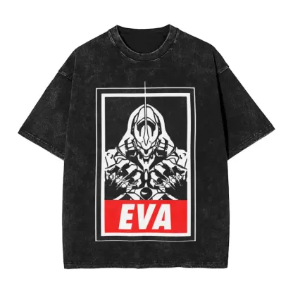 Neon Genesis Evangelion Vintage Unisex Washed T-Shirt