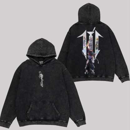 Kingdom Hearts Sora Printed Unisex Washed Hoodie