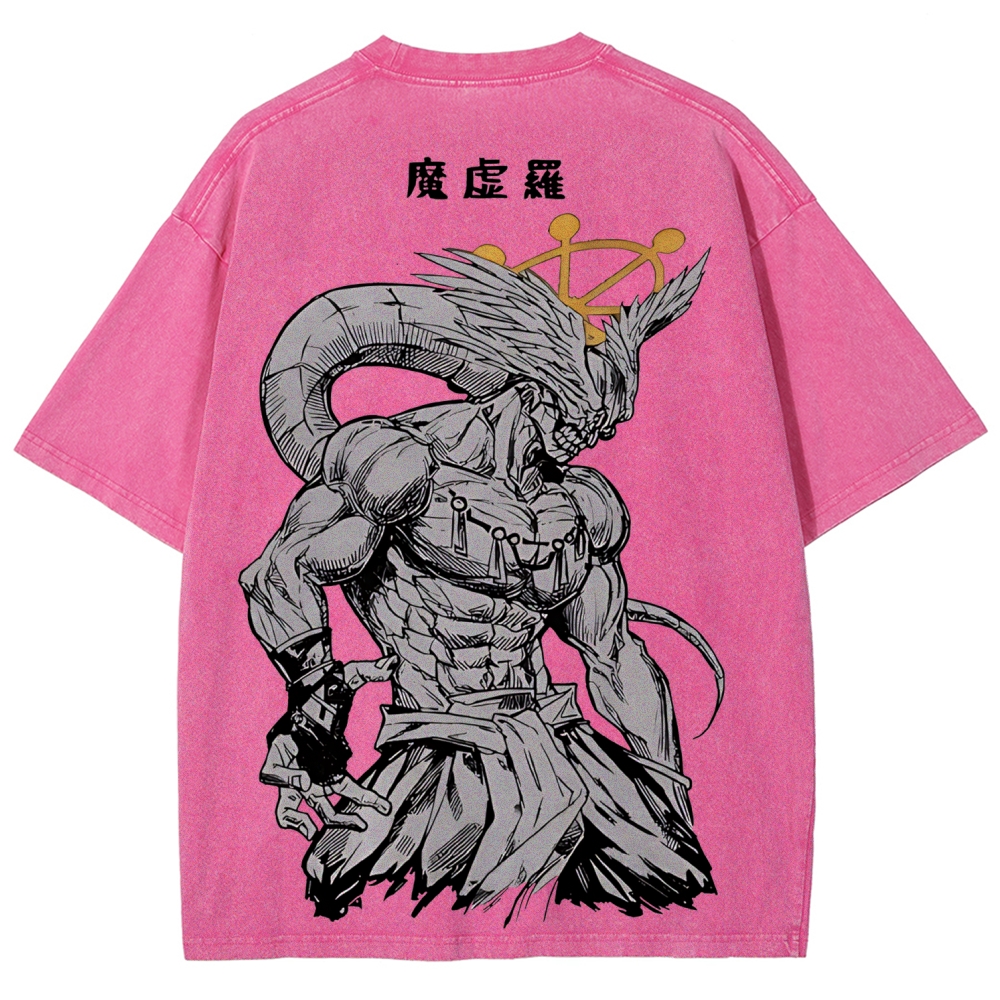Jujutsu Kaisen Mahoraga Printed Unisex Washed T-Shirt