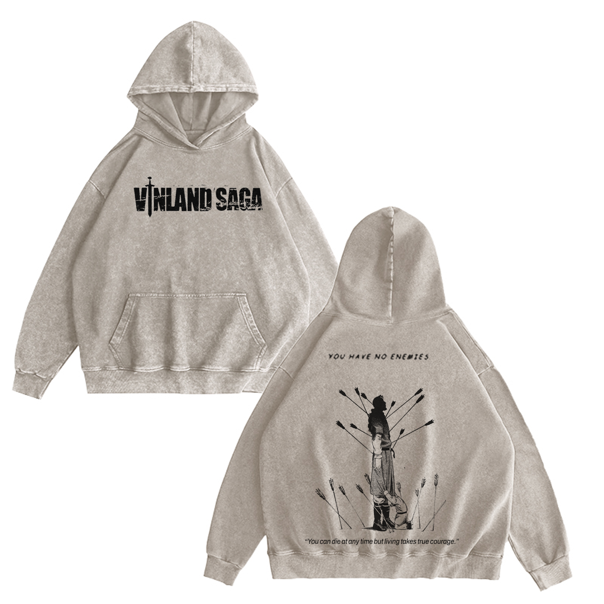 Vinland Saga Vintage Washed Crewneck/Hoodie