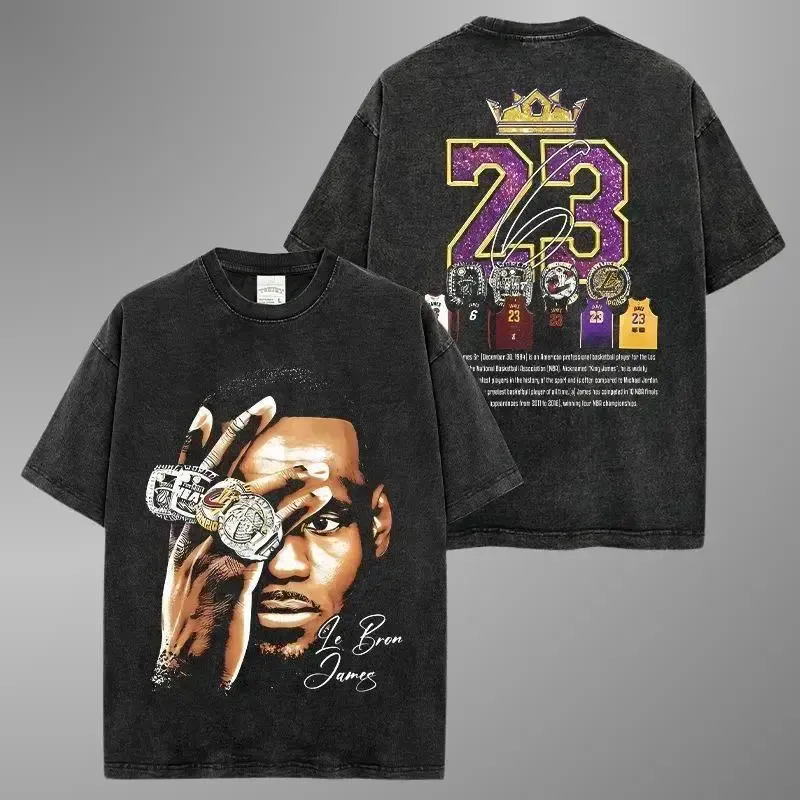 Lebron James Big Face Vintage Washed Tee