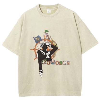 Josuke Higashikata JoJo's Bizarre Adventure  Printed Unisex Washed T-Shirt