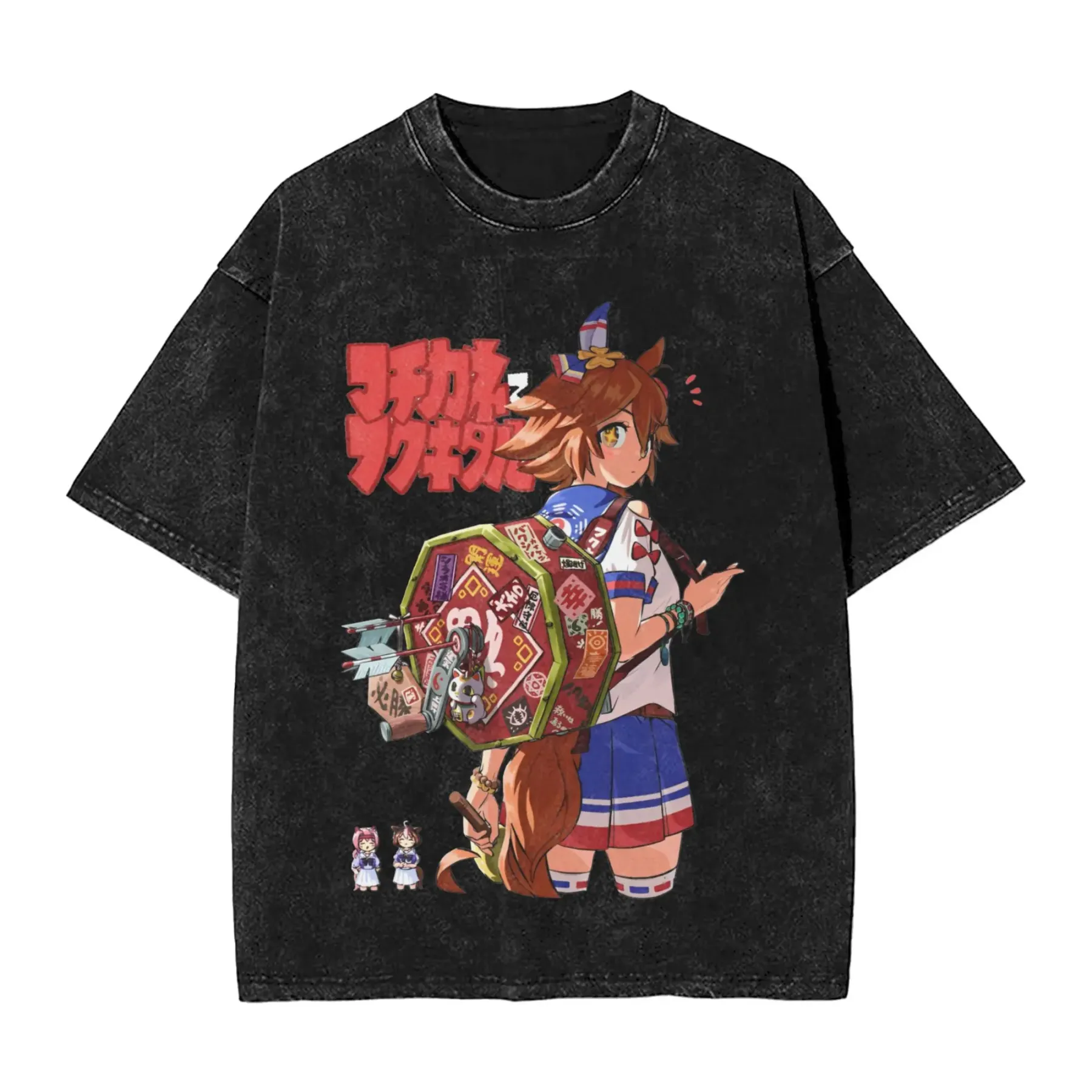 Uma Musume Pretty Derby Vintage Unisex Washed T-Shirt