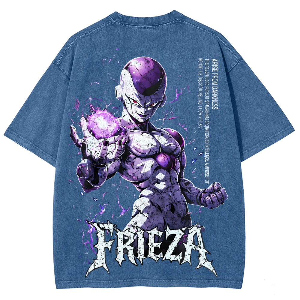 Frieza Dragon Ball Printed Unisex Washed T-Shirt