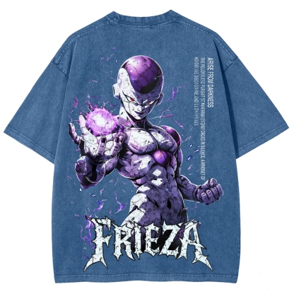 Frieza Dragon Ball Printed Unisex Washed T-Shirt