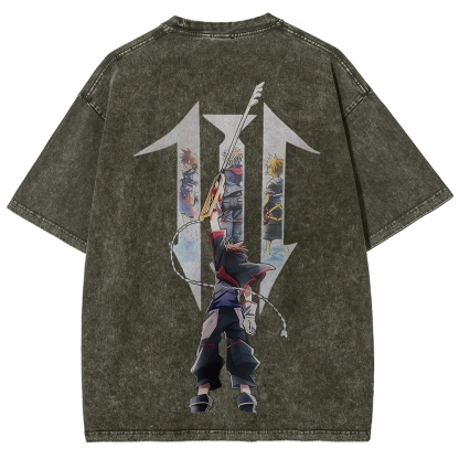 Kingdom Hearts Sora Printed Unisex Washed T-Shirt