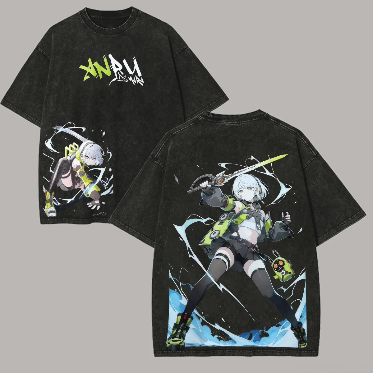 Zenless Zone Zero Anby Demara Unisex Washed T-Shirt 