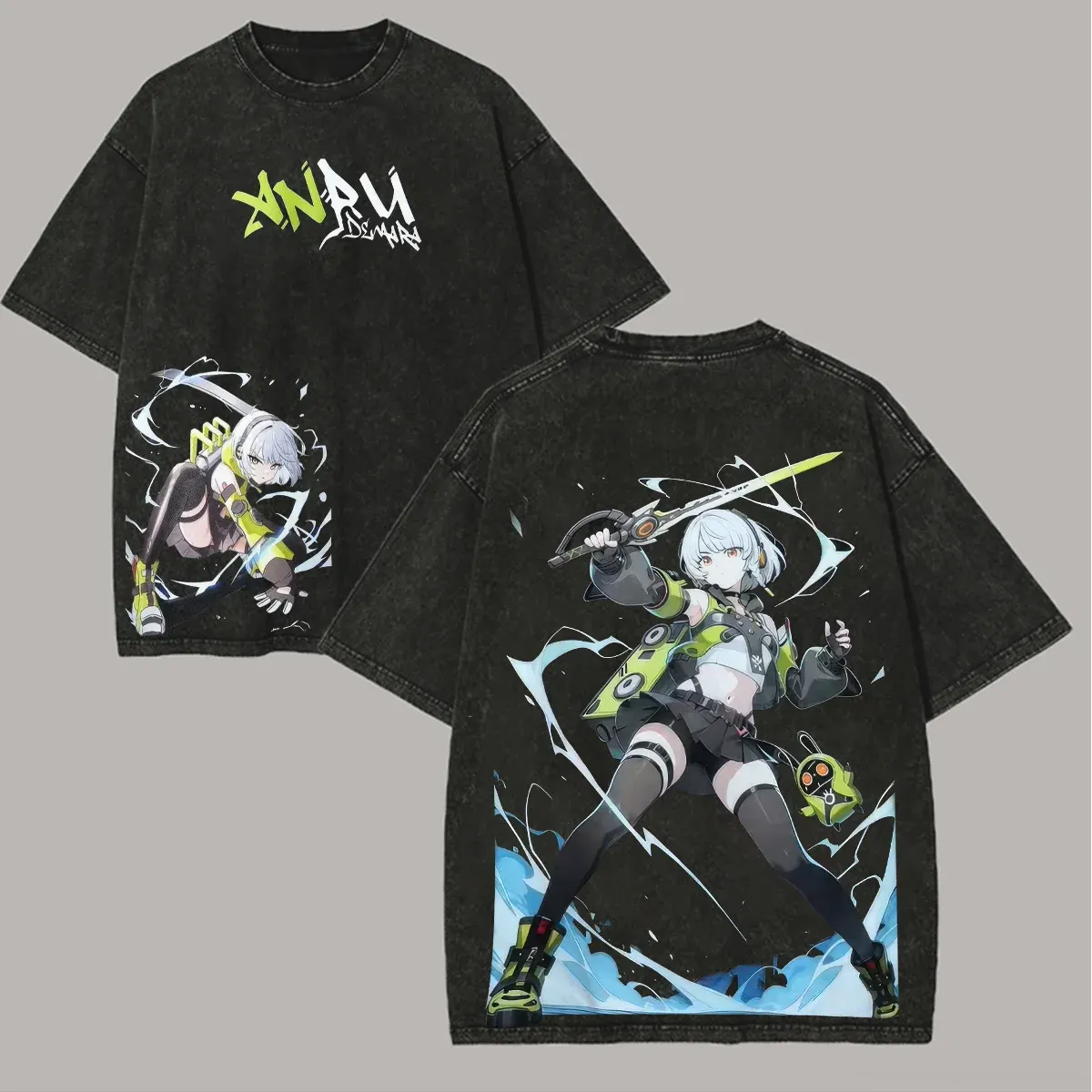 Zenless Zone Zero Anby Demara Unisex Washed T-Shirt 