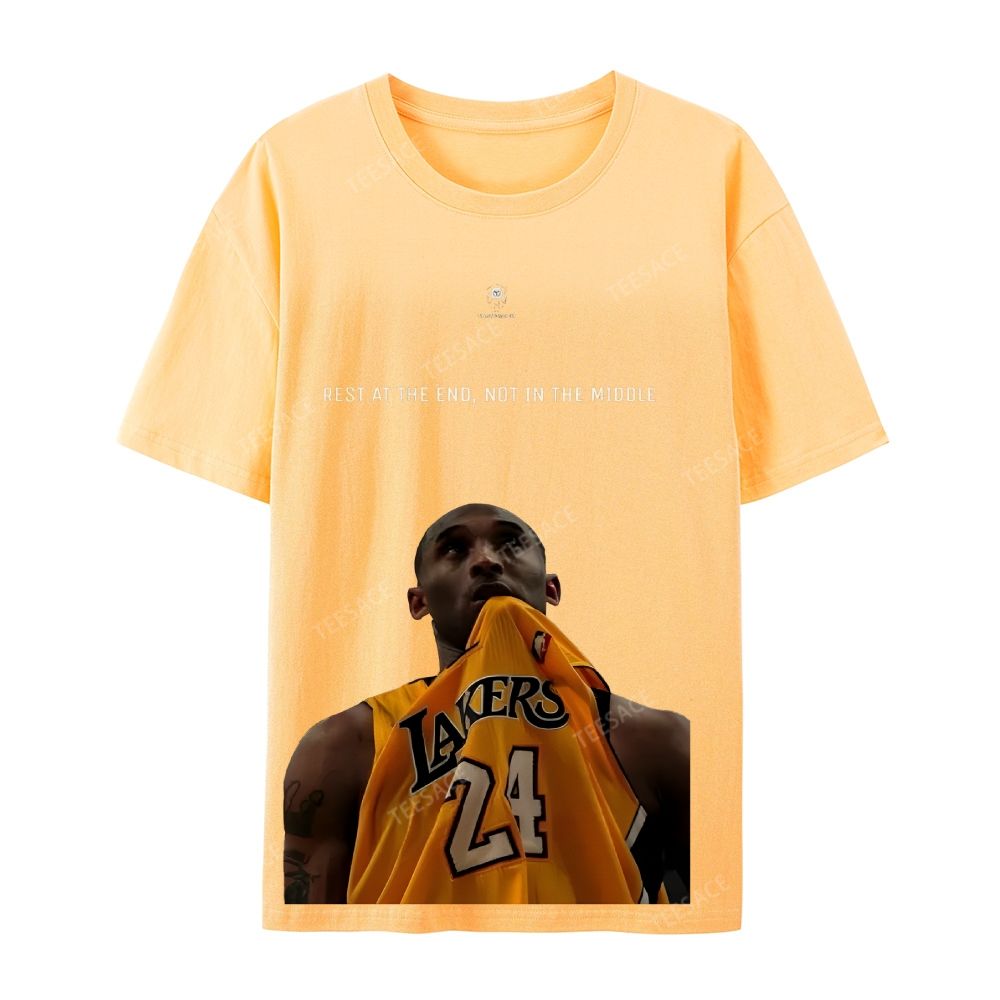 KOBE Vintage Tee Unisex-Adult Oversized Washed Cotton T-Shirt 