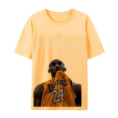 KOBE Vintage Tee Unisex-Adult Oversized Washed Cotton T-Shirt 