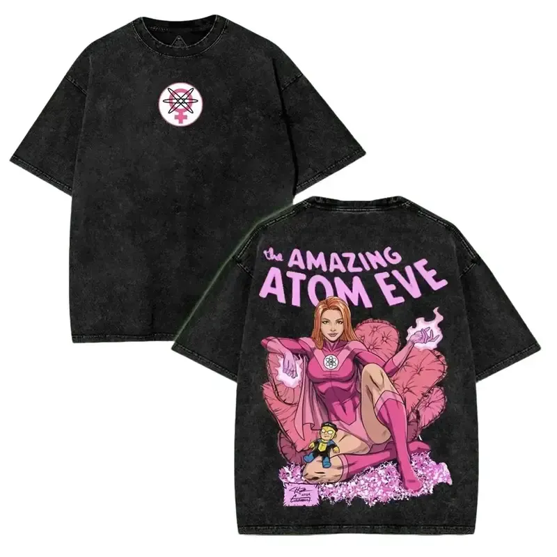 Atom Eve From Invincible Printed Unisex Washed T-Shirt