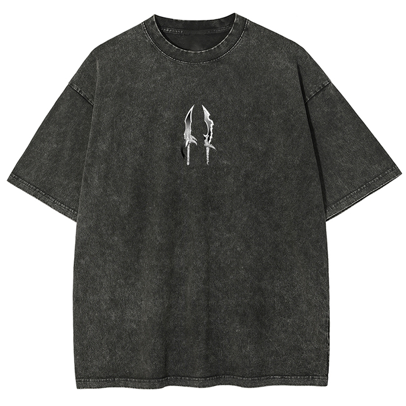 Solo Leveling Sung Jin Woo Printed Unisex Washed T-Shirt