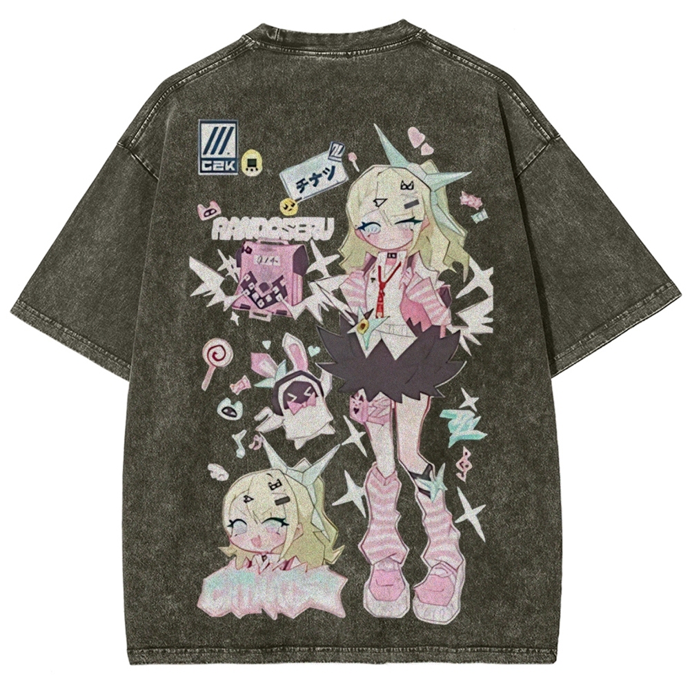 SUNNA Zenless Zone Zero Printed Unisex Washed T-Shirt