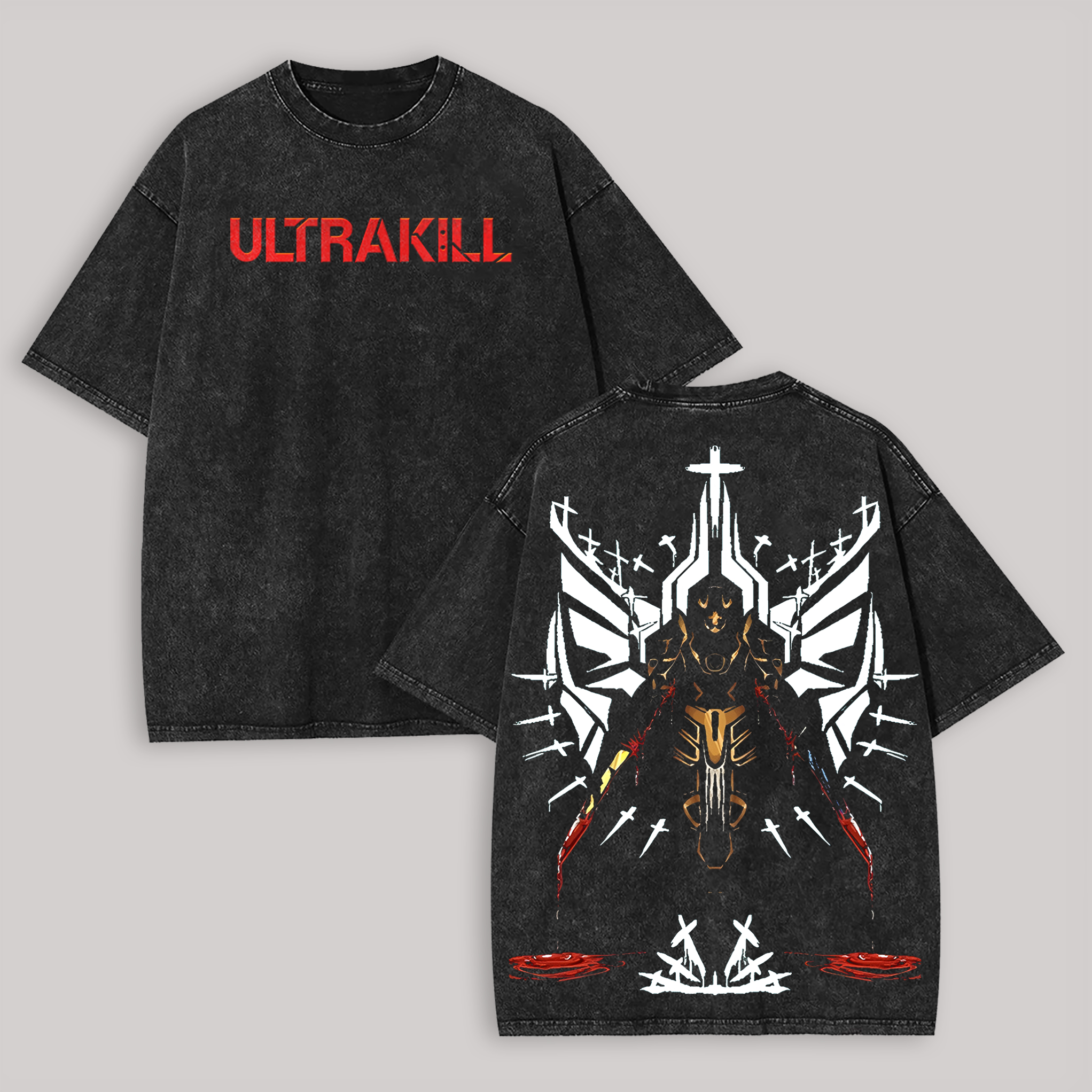 ULTRAKILL Printed Unisex Washed T-Shirt