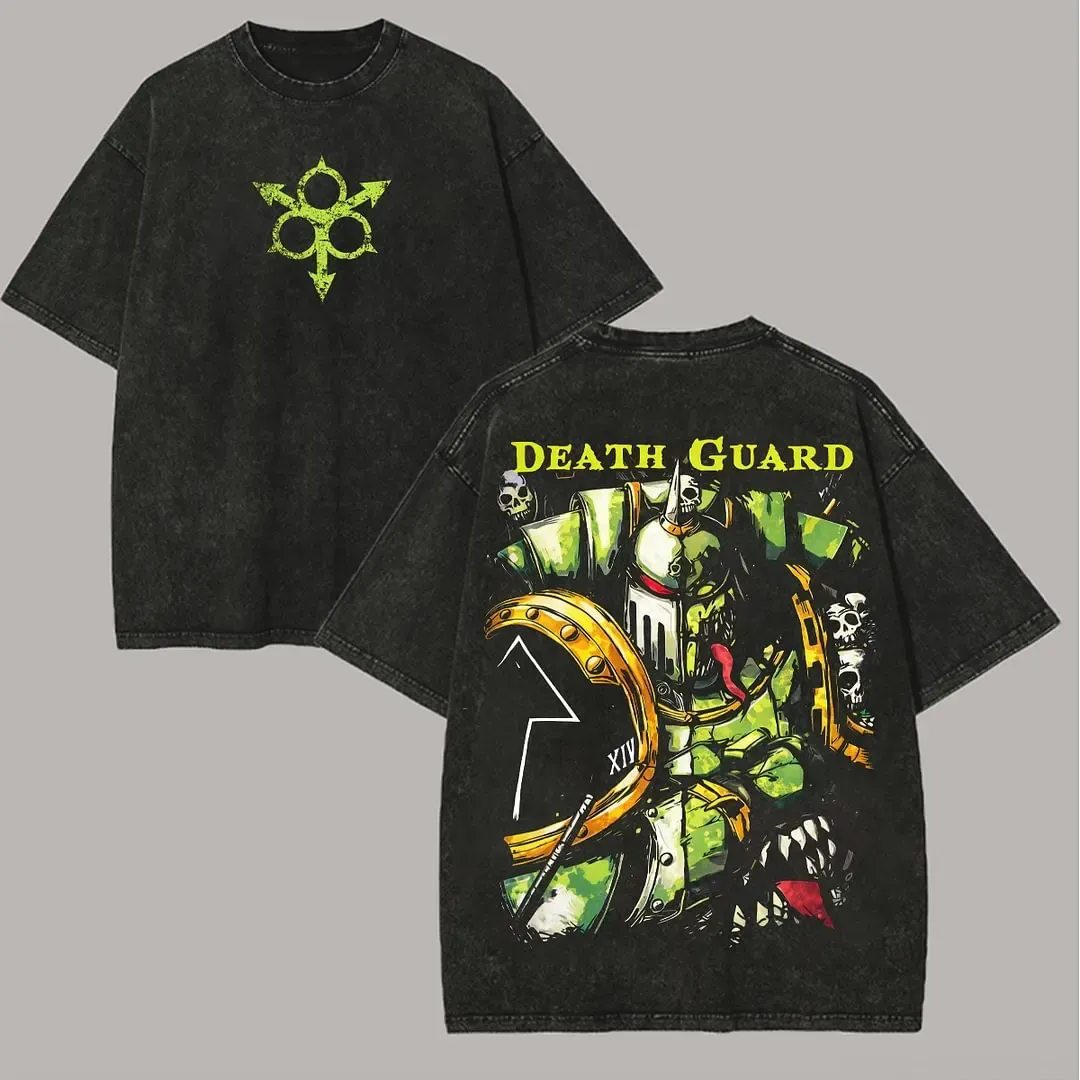Warhammer 40k Death Guard Printed Unisex Washed T-Shirt