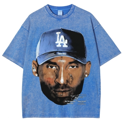 Vintage Style Unisex-Adult Cotton KOBE-VINTAGE-TEE