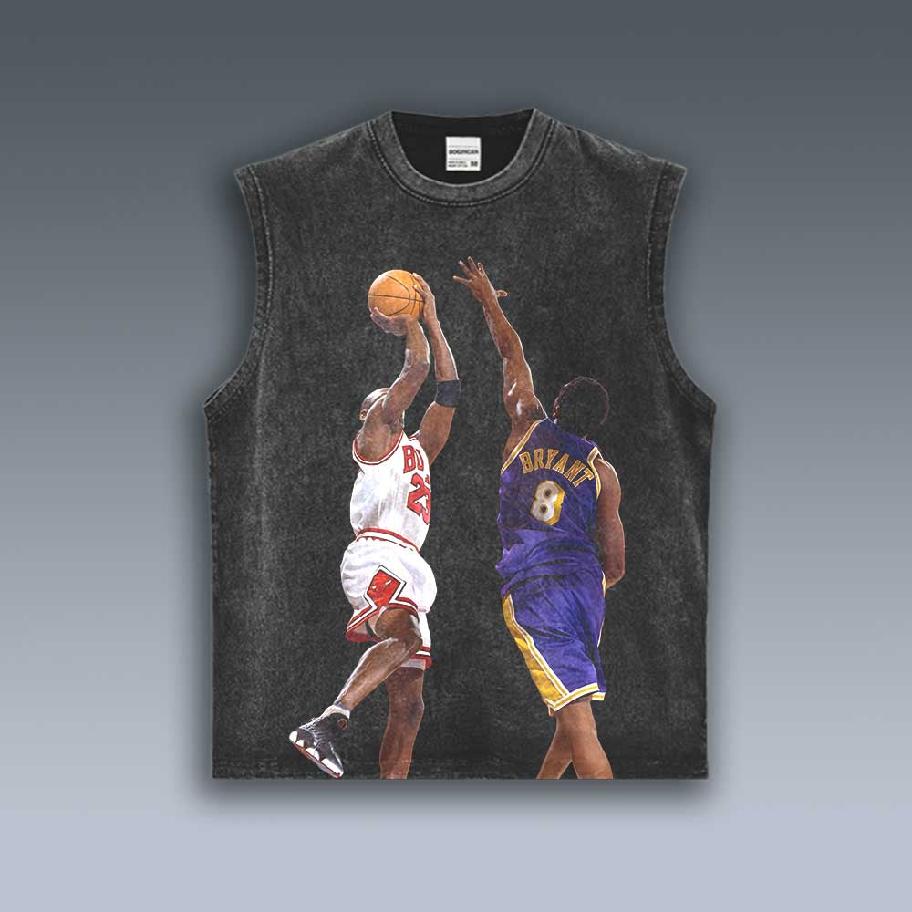 VINTAGE TANK TOP | KOBE VS JORDAN FADEAWAY 4.23