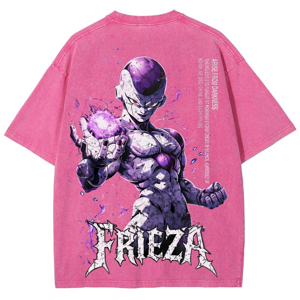Frieza Dragon Ball Printed Unisex Washed T-Shirt