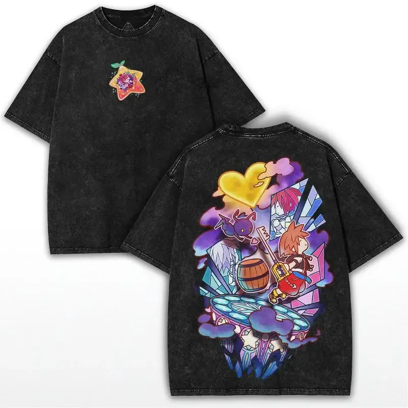 Sora Kingdom Hearts Printed Unisex Washed T-Shirt