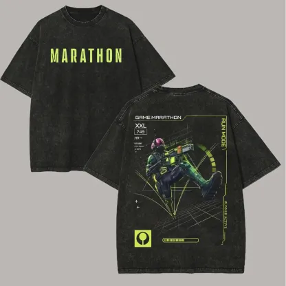 Marathon Unisex Washed T-Shirt