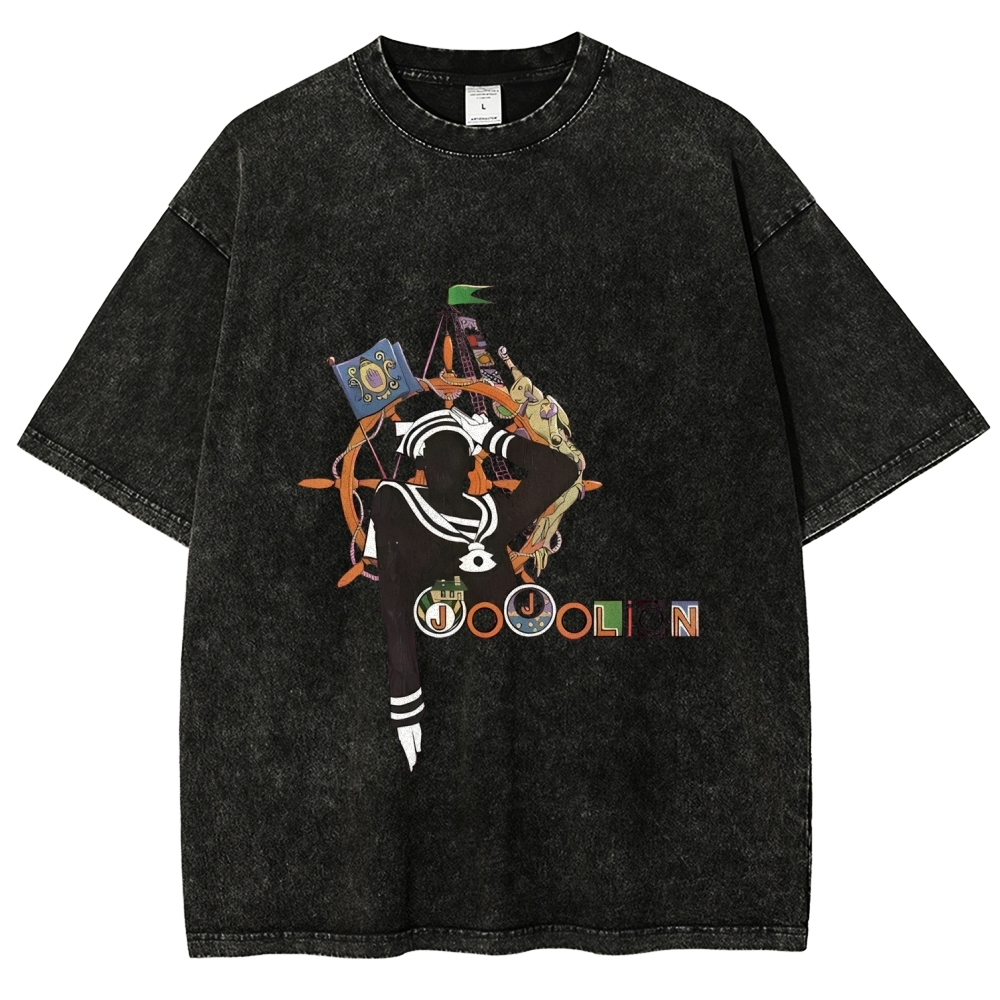 Josuke Higashikata JoJo's Bizarre Adventure  Printed Unisex Washed T-Shirt