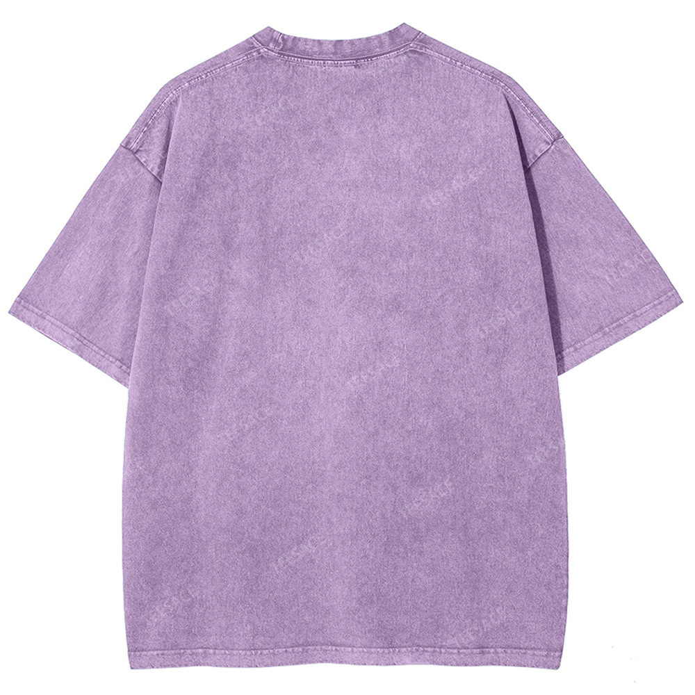KOBE Vintage Tee Unisex-Adult Oversized Washed Cotton T-Shirt 