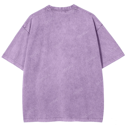 KOBE Vintage Tee Unisex-Adult Oversized Washed Cotton T-Shirt 