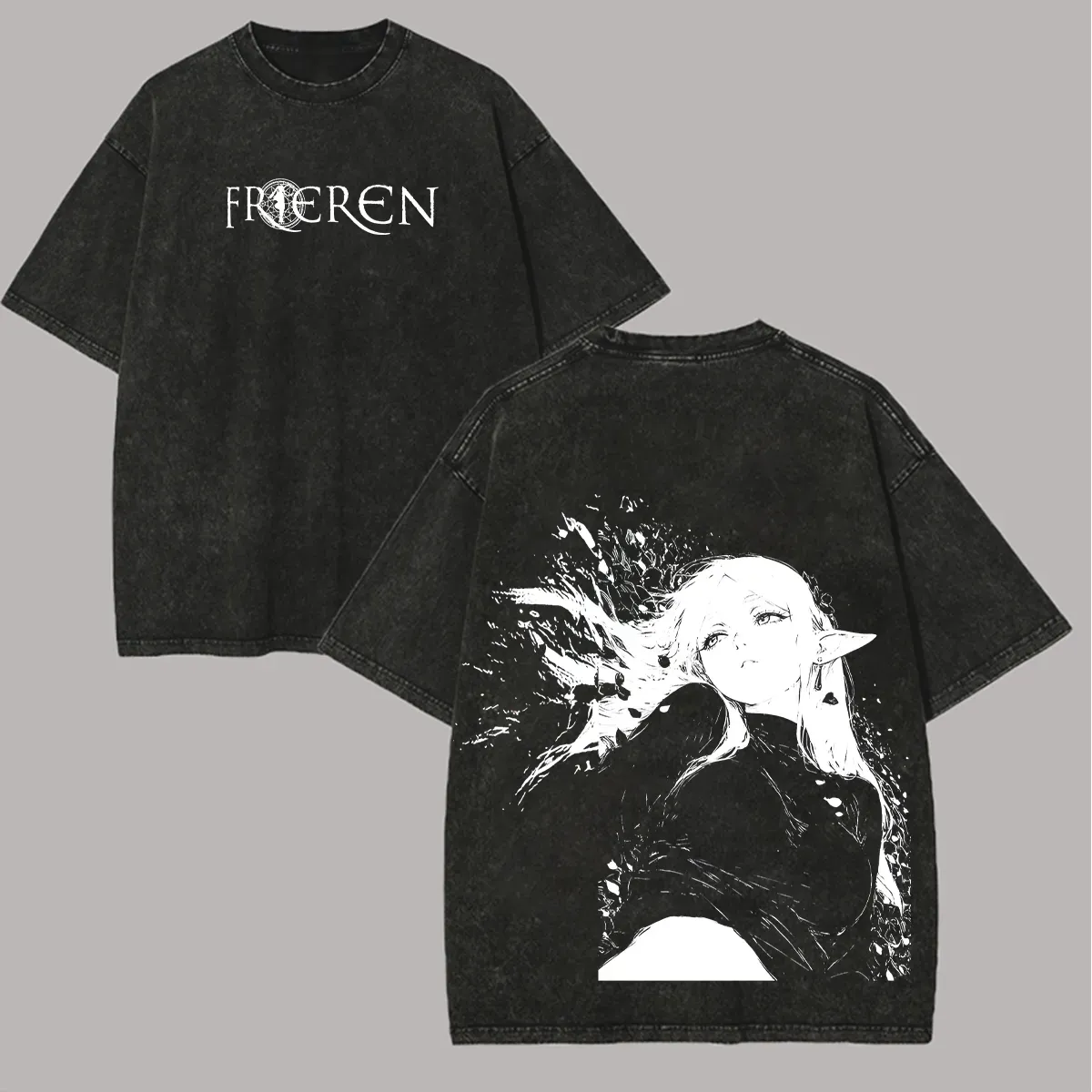 Frieren: Beyond Journey's End Printed Unisex Washed T-Shirt