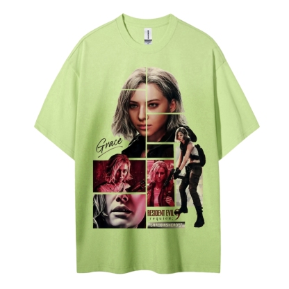 Resident Evil Printed Oversized Unisex Cotton T-shirt