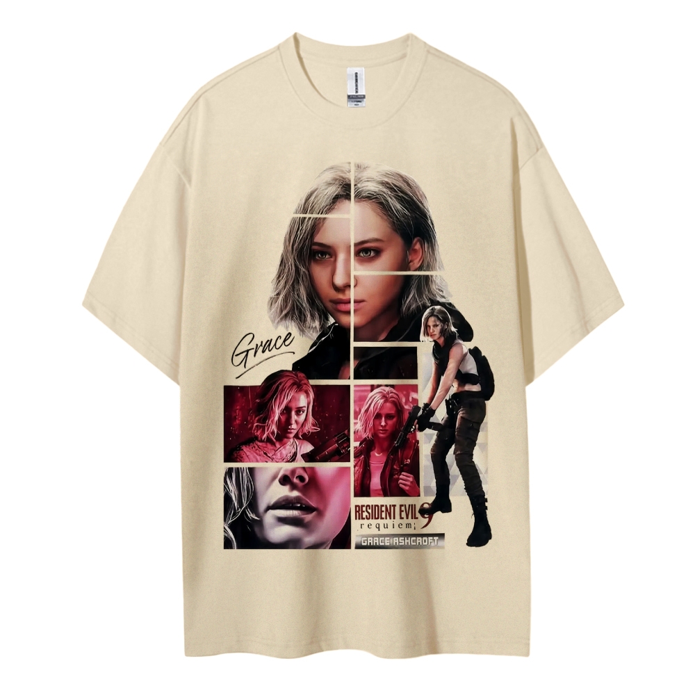 Resident Evil Printed Oversized Unisex Cotton T-shirt