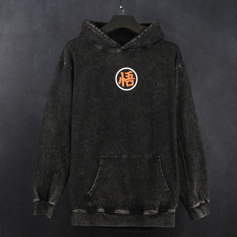 Dragon Ball DBZ Goku Unisex Fall Hoodies Men Streetwear Vintage Washed 80s 90s Graphic Pullover Cotton Anime Funny Sweatshirt Gifts