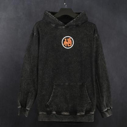 Dragon Ball DBZ Goku Unisex Fall Hoodies Men Streetwear Vintage Washed 80s 90s Graphic Pullover Cotton Anime Funny Sweatshirt Gifts