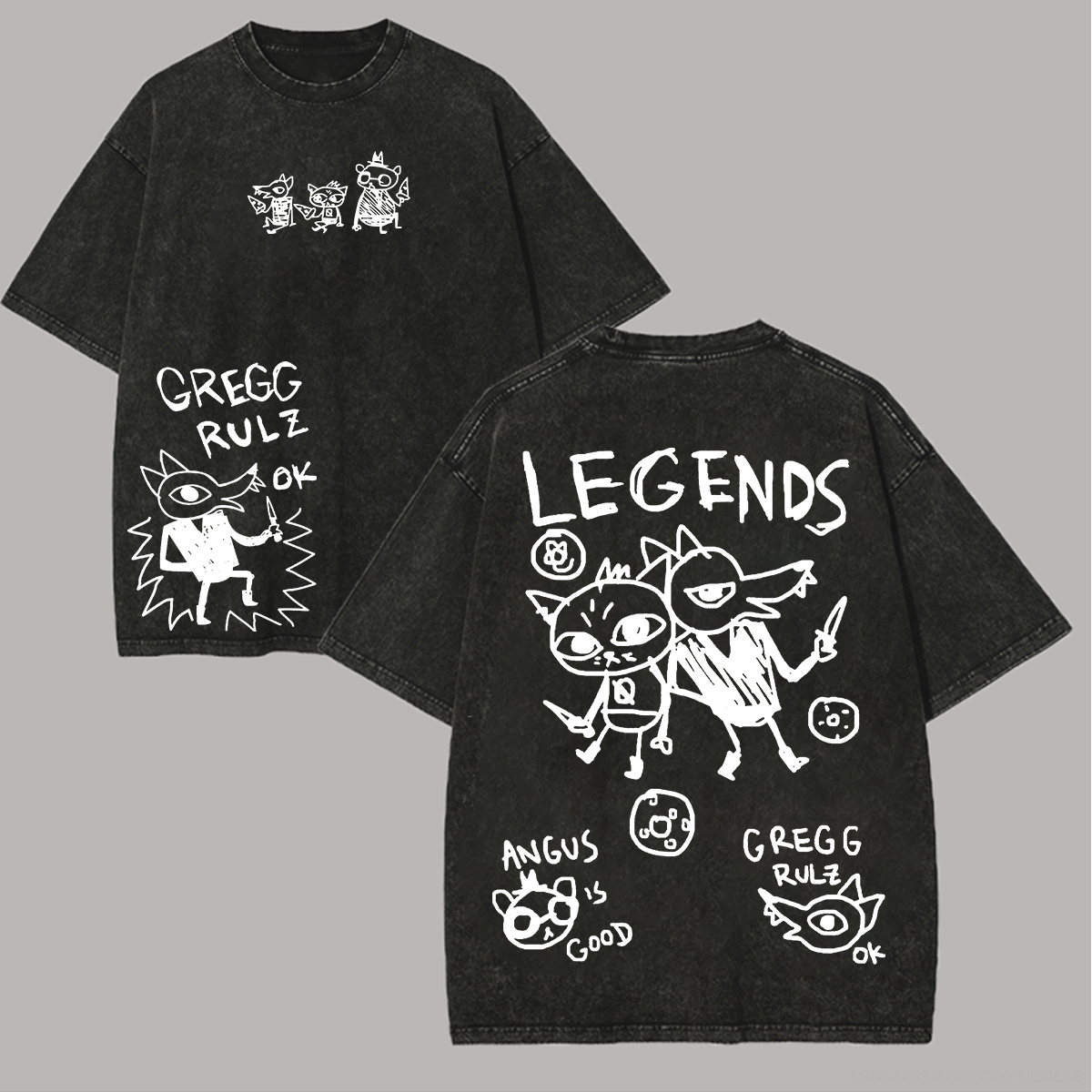 Night in The Woods Unisex Fit Washed T-Shirt 2602003998