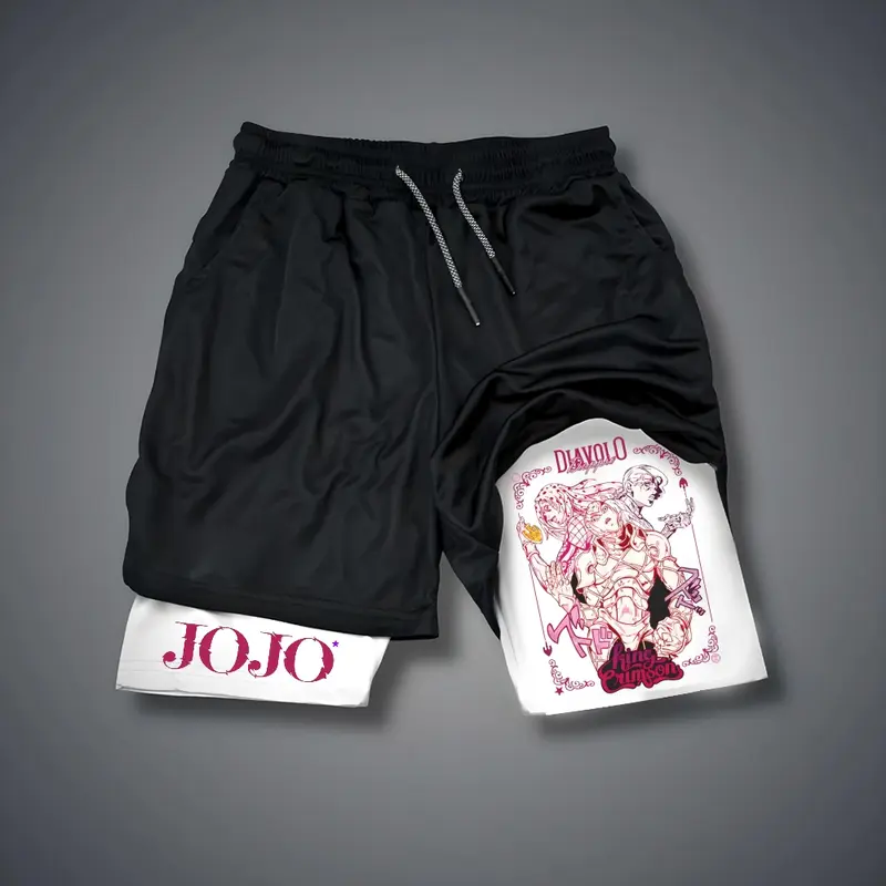 JOJO Print Men's Fitness Shorts