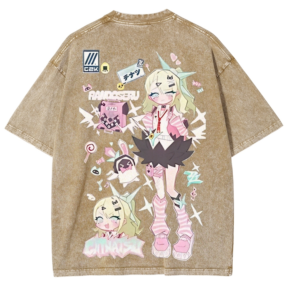 SUNNA Zenless Zone Zero Printed Unisex Washed T-Shirt