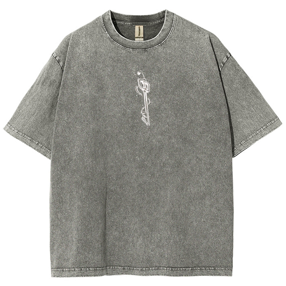 Kingdom Hearts Sora Printed Unisex Washed T-Shirt