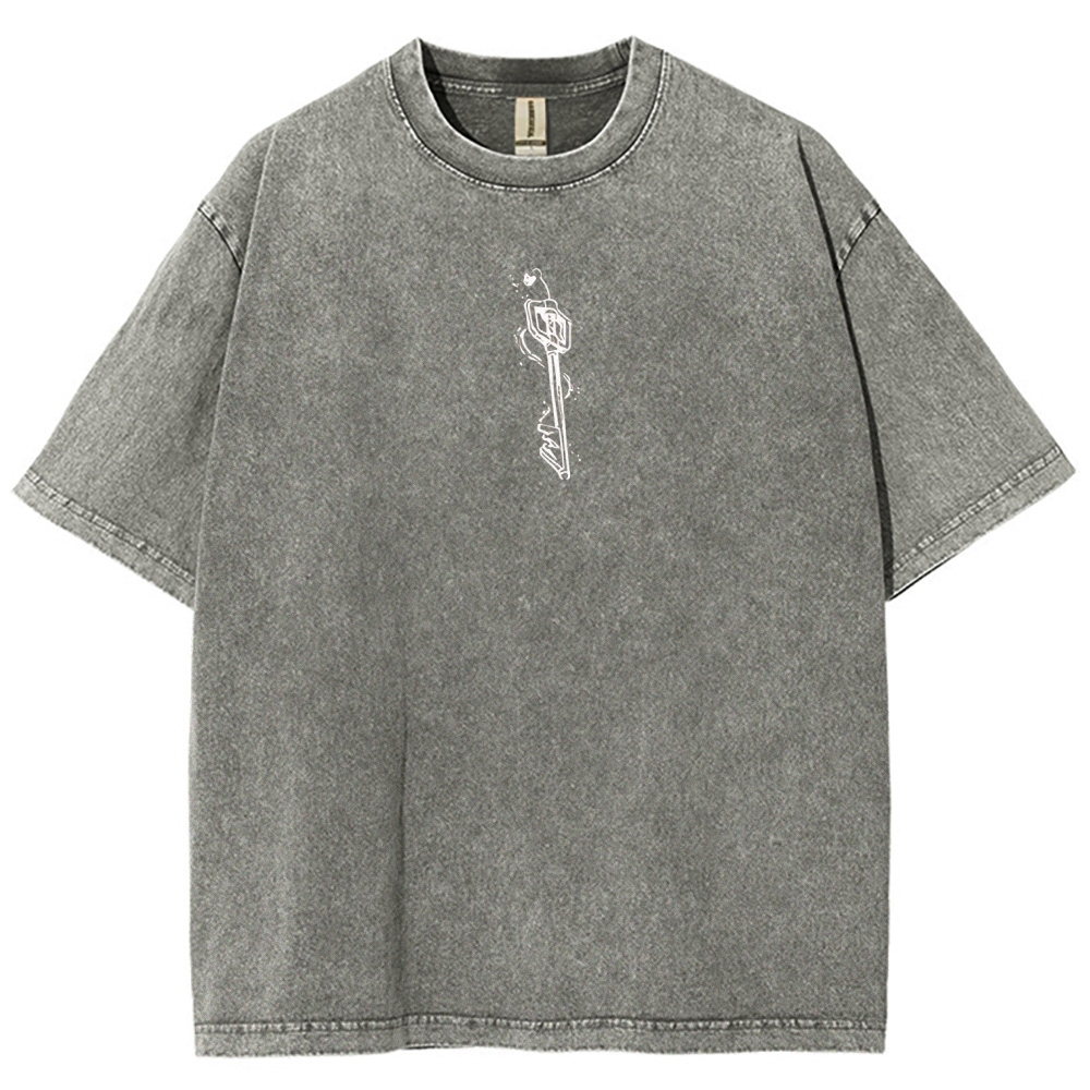 Kingdom Hearts Sora Printed Unisex Washed T-Shirt