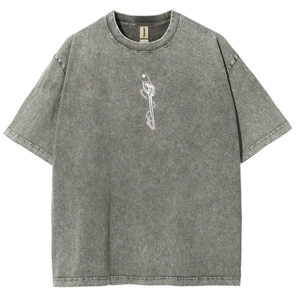 Kingdom Hearts Sora Printed Unisex Washed T-Shirt