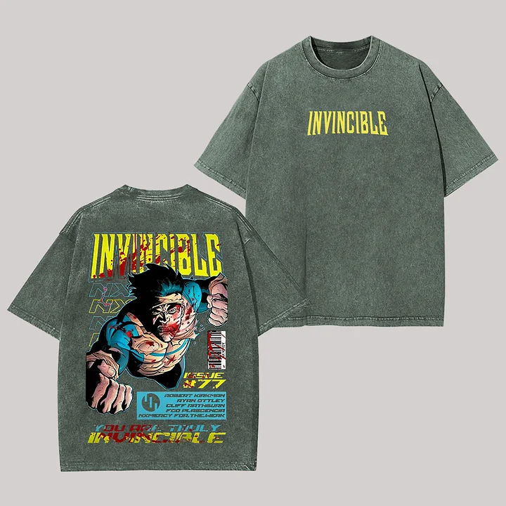Invincible Vintage Unisex Washed T-Shirt