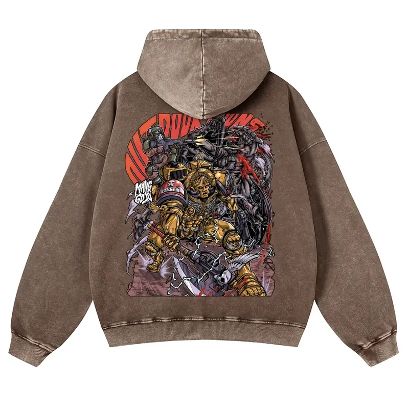 Warhammer 40k Vintage Unisex Washed Hoodies 