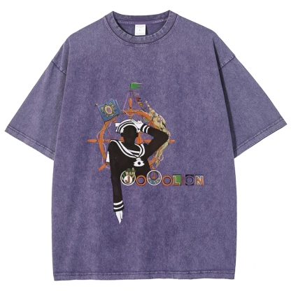 Josuke Higashikata JoJo's Bizarre Adventure  Printed Unisex Washed T-Shirt