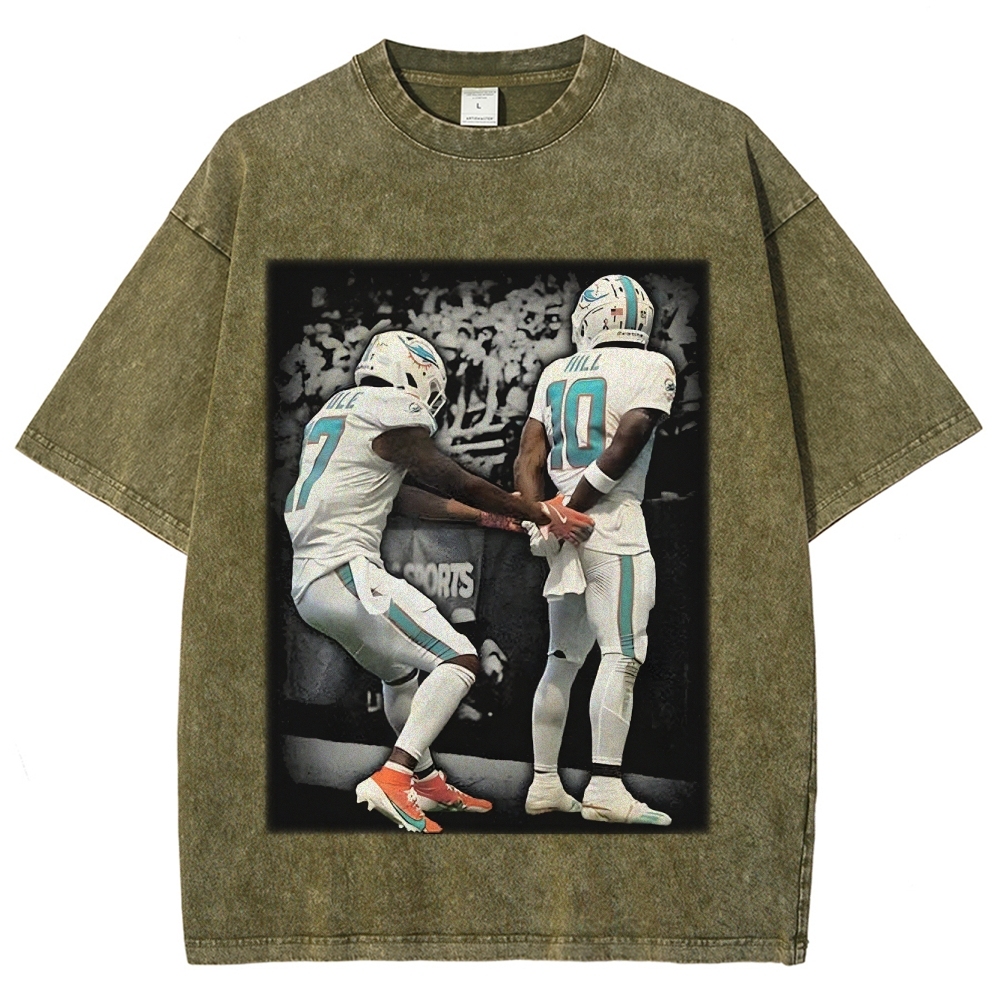 Vintage Style Unisex-Adult Cotton TYREEK HILL TEE 2.0