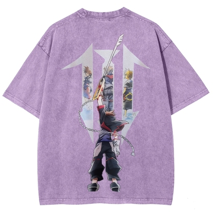 Kingdom Hearts Sora Printed Unisex Washed T-Shirt
