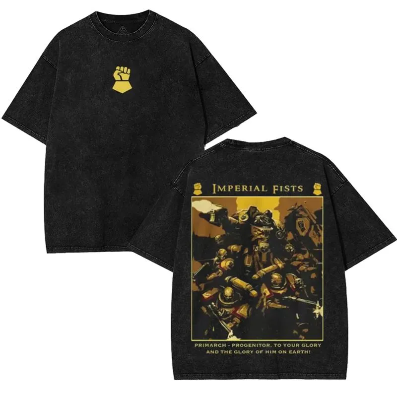 Warhammer 40K Imperial fists Unisex Fit Washed T-Shirt